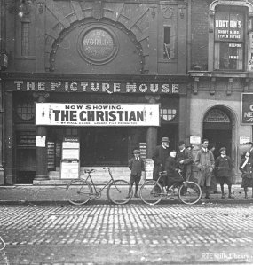 A photograph of the Picture House, Sackville/O’Connell Street taken during the week of 8-13 May. Image from RTÉ Archives on Twitter bit.ly/1bFWG0U
