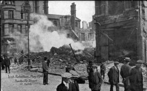 Dublin's smoking ruins. Image from Come Here to Me.