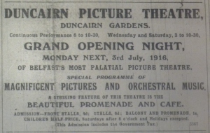Duncairn opens BN 1 Jul 1916