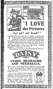 An ad for a powder that relieves a 