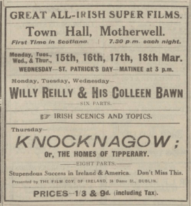 Willy Reilly Motherwell Times 12 Mar 1920p1
